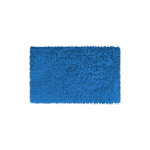 Alfombra baño algodón chenille 1800 g/m2 lisa 50 x 80 turquesa